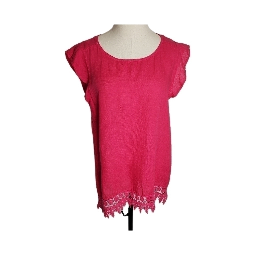 Terzo Millennio Linen Womans  Tunic Top Size M